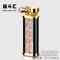 Gold bright black gong pattern Copper material Narrow fashion nostalgic tide collection Monsoon kerosene lighter