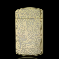 TIGER Tiger brand dazzle light effect craft rich flower pattern boutique inflatable gold windproof lighter