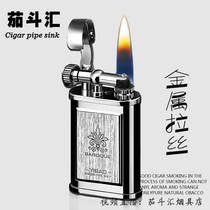 YIBAO YIBAO Lighter Bright Chrome brushed Alice tail Creative Baroque pattern Lighter 020A