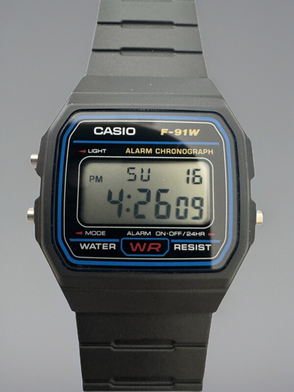 Casio F-91W-1Jh, the Same Small Square Model as Obama's