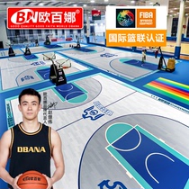 Obaina basketball court rubber indoor table tennis hall badminton court rubber mat gym custom sports floor mat