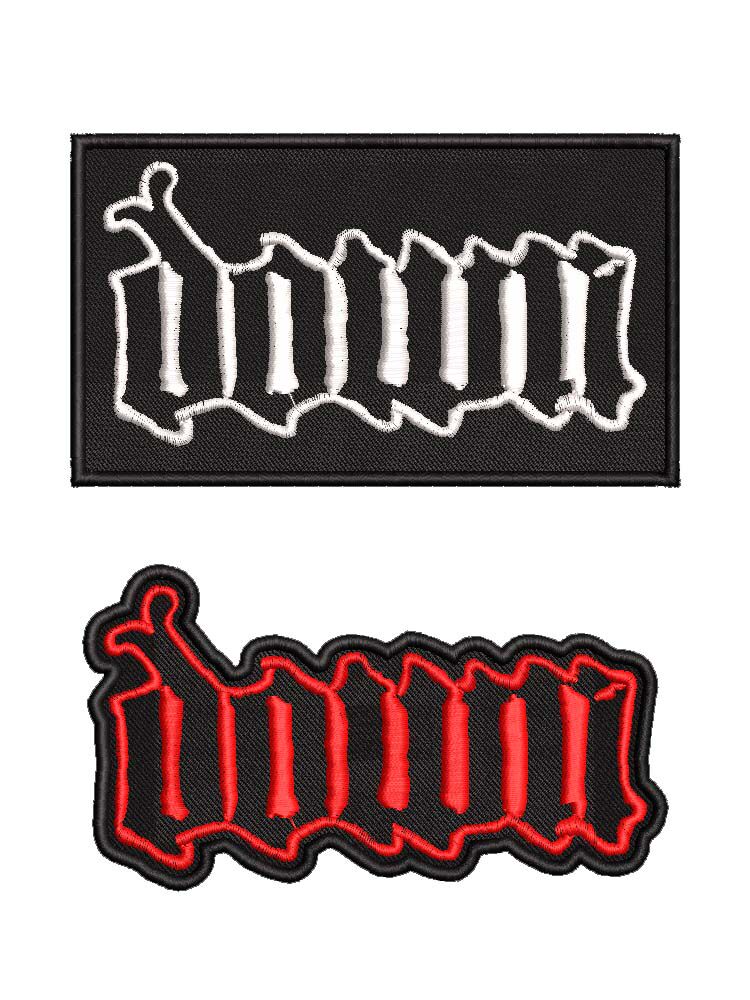 Липучка для пододеяльника down金属乐队周边立体刺绣patch补丁马甲衣贴破洞可定制布标布贴