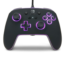 Powerera switch NS PC Spectra dazzle neon RGB back key USB wired gamepad