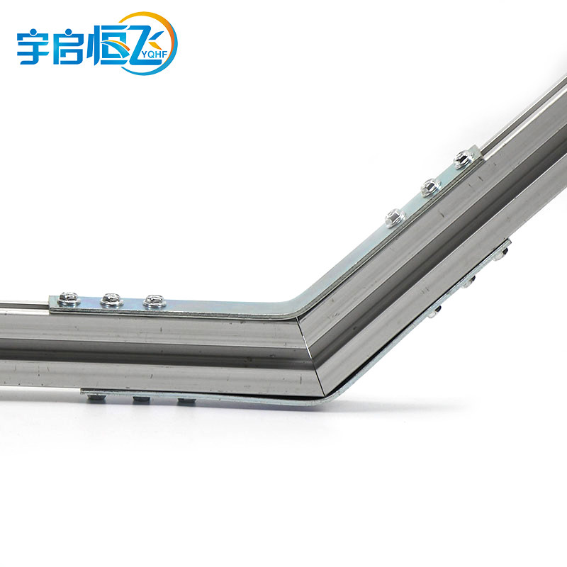 Fireproof cable bridge aluminium alloy wiring frame 4C aluminium extruded material ladder frame 6 holes up and down slope reinforcement