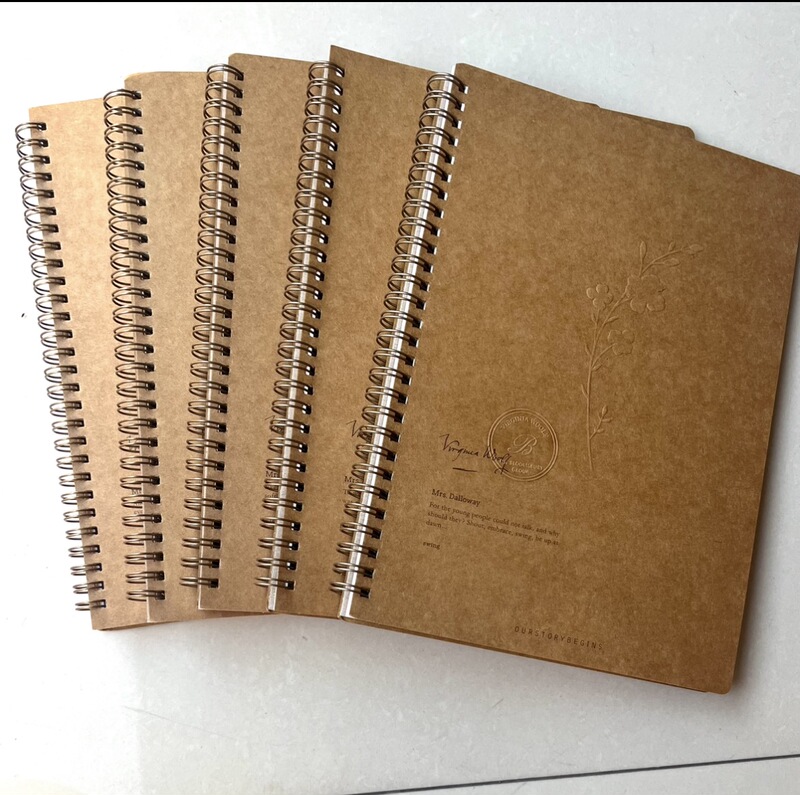 First-Grade Kraft Paper Cover B5 English Notebook 65 Pages/Book