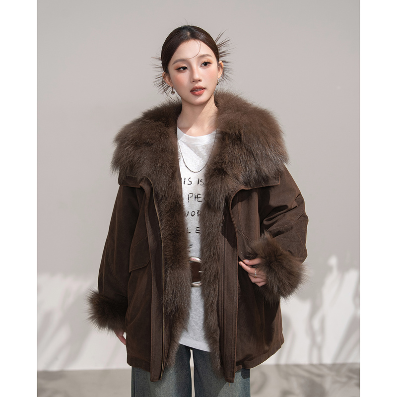 2025 Winter New High-End Parka Women's Mid-Length Coat Goose down Jacket Fox Fur Coat 2025 Winter New High-End Parka Women's Mid-Length Coat Goose down Jacket Fox Fur Coat