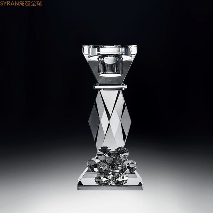 Italian Import Ranoldi Eurostyle High Purity Crystal Pendulum Decoration Multi Color Flower Candleholder Furnishing Craft Gifts