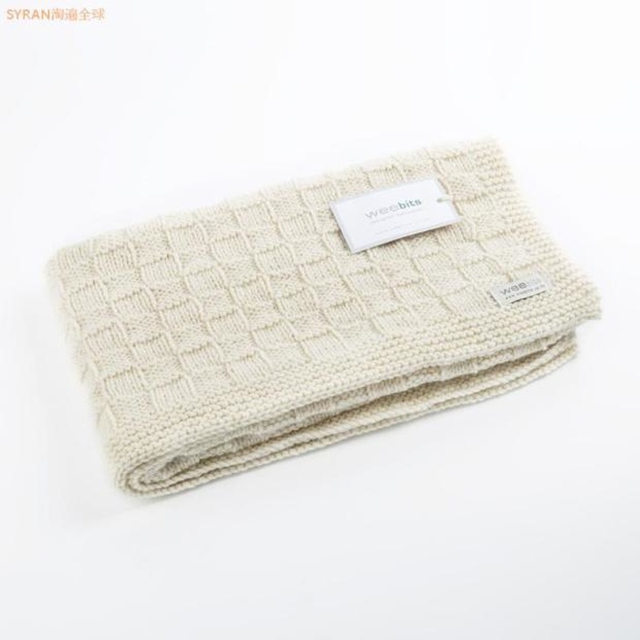 New Zealand imported Weebits Merino wool baby blanket newborn knitted blanket blanket 76*62cm