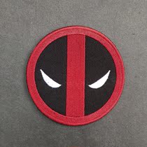 Deadpool Velcro chapter backpack stickers clothing epaulettes personality embroidery bag stickers tactical morale chapter red decorative cloth stickers