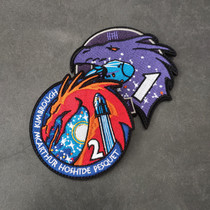 NASA High Quality Embroidery Magic Sticker Badge SPACEX Space Manned Mission Spaceship Personality Shoulder Badge Sticker