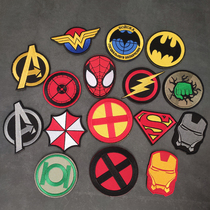 Superhero Avengers Embroidery Velcro Medal Personality Backpack Sticker DIY Patch Badge