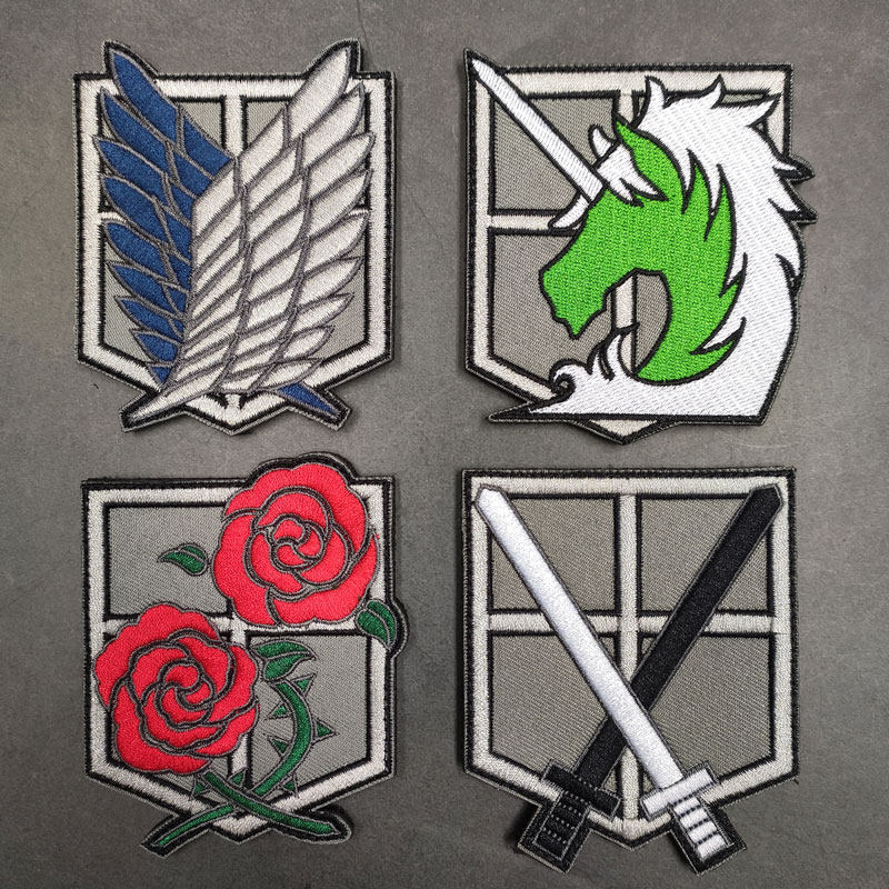 Impact Giant Embroidery Magic Posted Backpackage Decorate Personality Badge Animation Freedom Wing Post