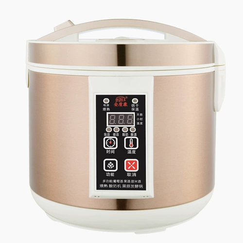 Джингканг йогуртовая машина, предоставляющая 6л крупная коммерческая коммерческая черная чеснока нататан -боба сладкий рис