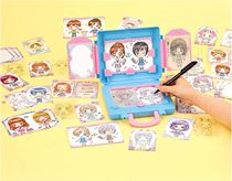 Peinture de visage japonaise pour enfants style petit peintre design assorti planche à dessin dispositif de formation à la peinture