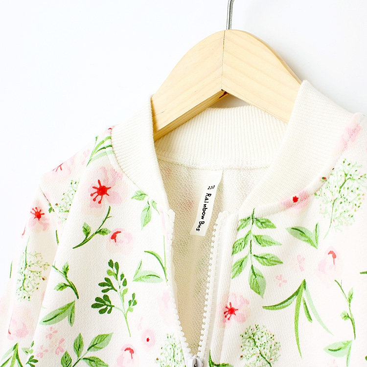 New RainbowBus Girl Baby Spring Autumn Necklace Jacket Blouse Jacket Sport Suit Spring Loaded Autumn Clothing 3401