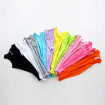 RainbowBus Summer boys and girls white solid color combed cotton vest bottoming shirt undershirt 3290