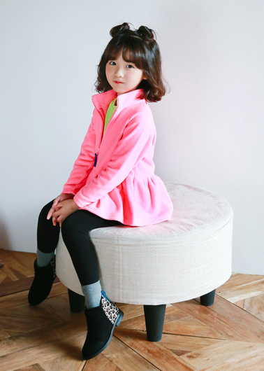 RainbowBus girls' clothing spring and autumn coat top jacket open chest zipper baby casual jacket small fresh