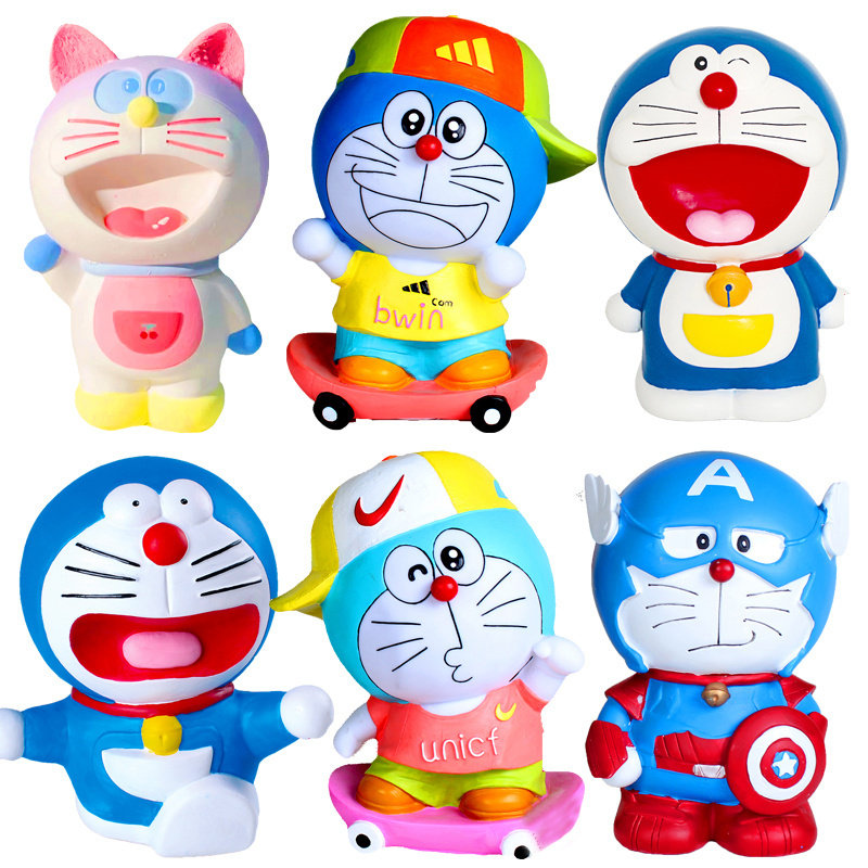 Dingy cat fall not bad, enamel painted va deposit money pot children diy painted white adobe puzzle children handmade toys-Taobao