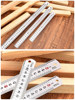 Steel Ruler 1m Stainless Steel Straight Ruler Iron Steel Ruler Thickened Hard Ruler 15Cm/30Cm/50Cm High-Precision Steel Plate Ruler