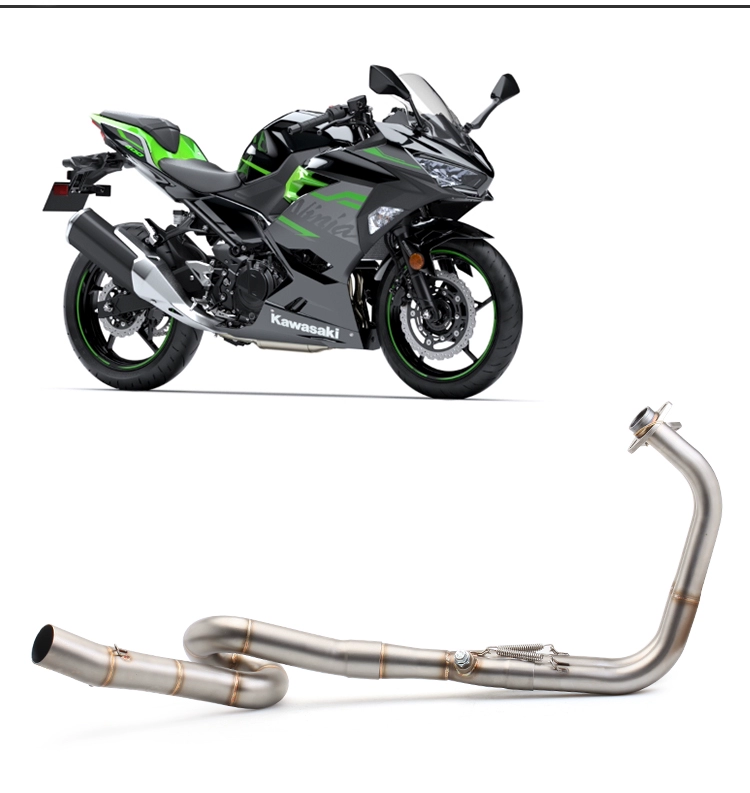 Xe máy KAWASAKI NINJA400 Kawasaki Ninja 400 Ống xả trước bằng thép không gỉ sửa đổi 51mm - Ống xả xe máy