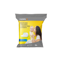 Medela ultra-breathable anti-overflow breast pads new material 3 times breathable dry lightweight invisible breast pads 50 pieces