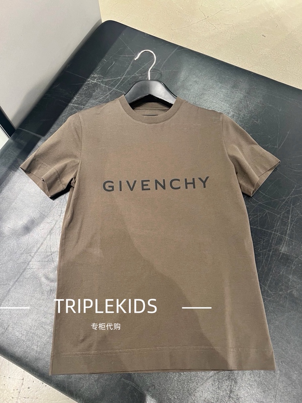 Givenchy Givenchy 25 Spring and Summer Unisex Classic Logo Printed Short-Sleeved T-Shirt Bm716G3Yac
