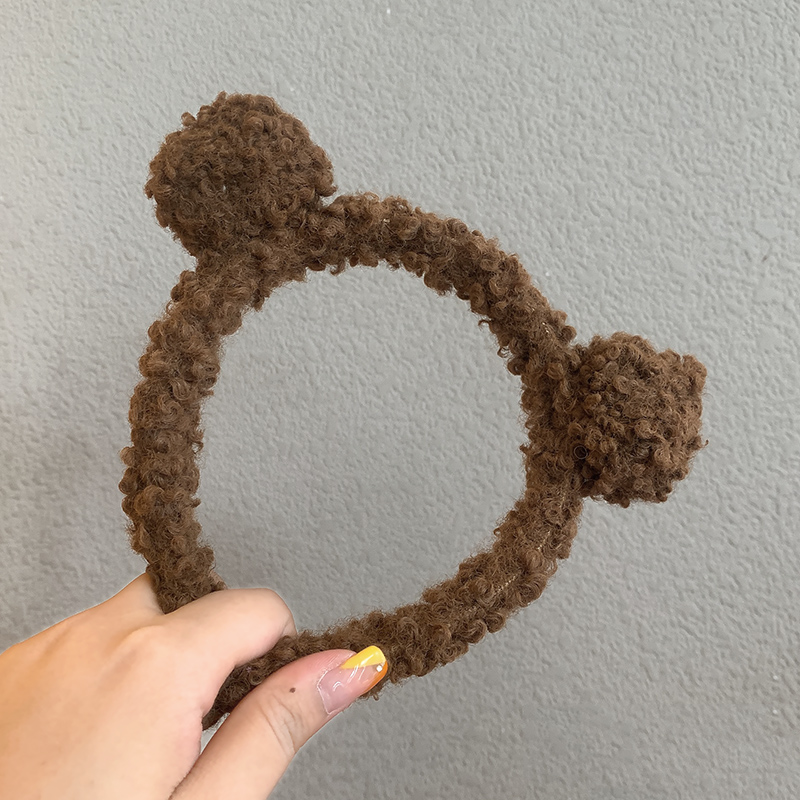 Korean Cute Wash Hairpin Bear Ears Headdress Wholesale display picture 2