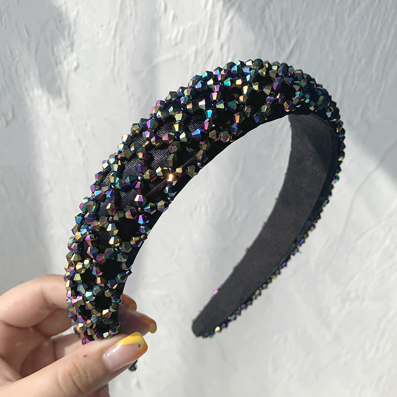 150g Weight Headwear Classification Couple Gender Grey, Pink, Blue, Black Color Korea Simple Artificial Pearl Lady Headband Wholesale 2