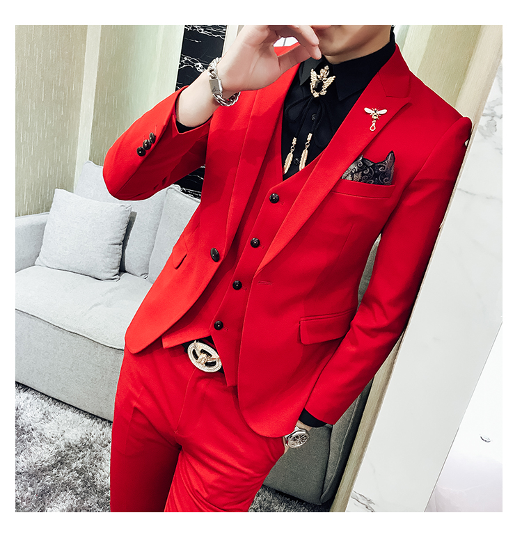Trường đêm nam mẫu phù hợp với nam phù hợp với giới trẻ Slim Phiên bản Hàn Quốc của nhà tạo mẫu tóc kiểu Anh shop thời trang nam 