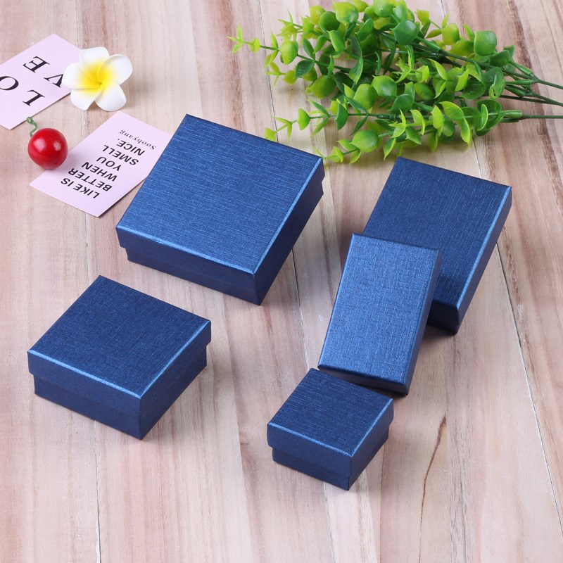 High-grade ring box jewelry packaging box pendant necklace bracelet jewelry box earrings small gift box customization