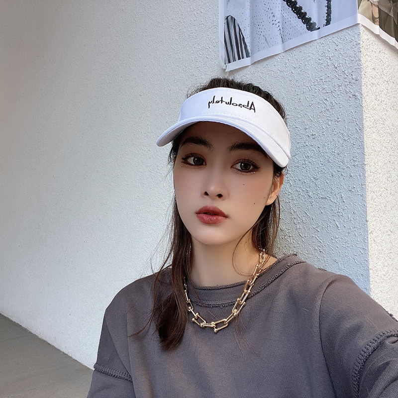 Empty top hat female Korean version of the tide all-match topless peaked cap sports tennis hat male ins tide brand hat female shade summer