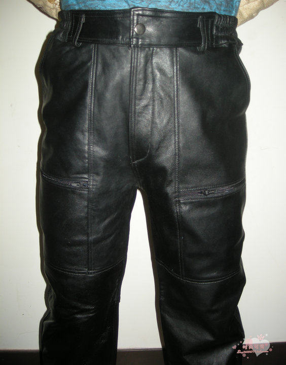 Pantalon cuir homme droit pour hiver - Ref 1492788 Image 15