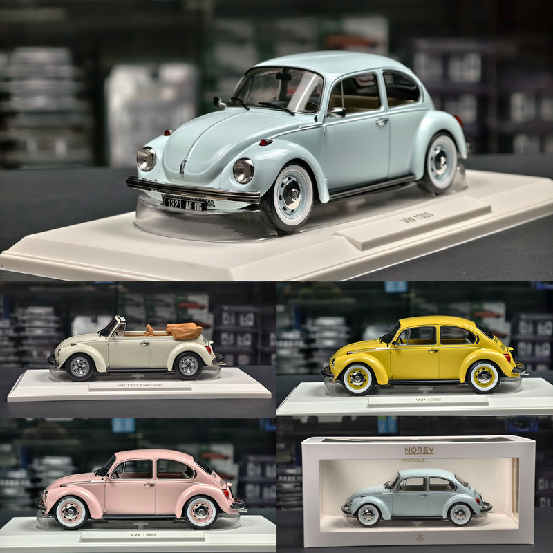 Norev 1:18 Volkswagen Beetle Vw1303 1973 Alloy Car Model Collection Ornament