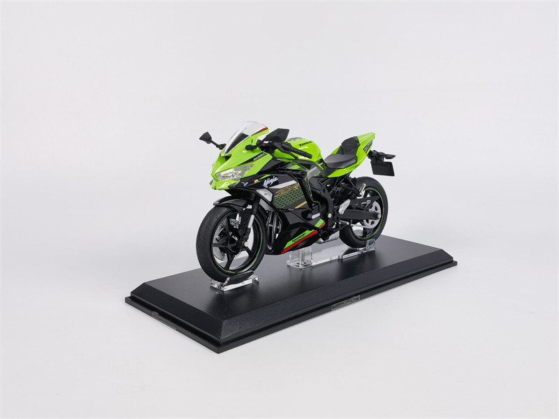 1:12 AOSHI Kawasaki Ninja ZX-25R Motorcycle Simulation Car Model