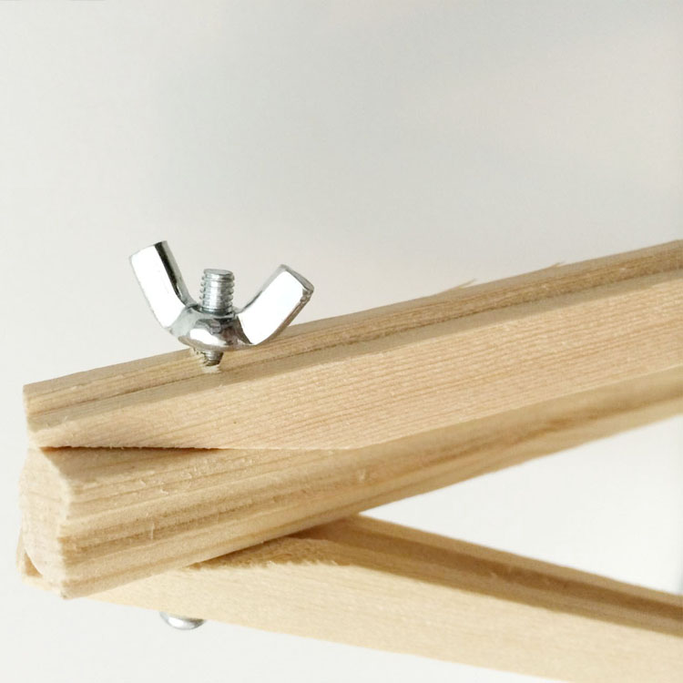 Tranh kỹ thuật số tự làm 20 * 20 khung gỗ nhỏ để bàn chân máy tính bằng gỗ sơn dầu phác thảo phác thảo giá vẽ khung pha thông - Kính kính mắt