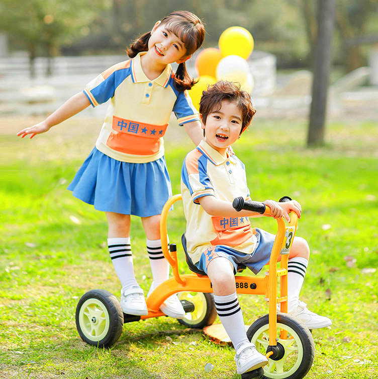 New Summer Kindergarten Uniform Primary School Uniform Graduation Season Class Uniform Children's Day Class Uniform Color Matching Suit