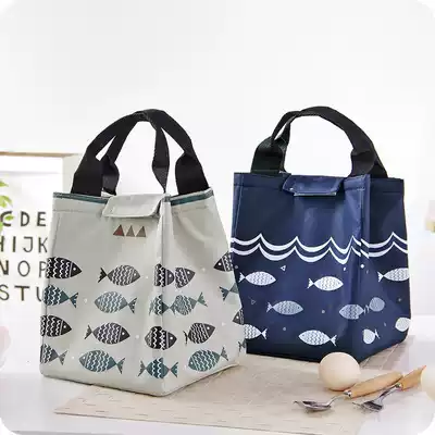 Thickened aluminum foil Bento belt Korean version of fresh lunch bag insulation bag student lunch bag handbag