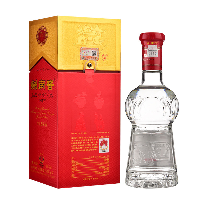 四川省綿竹高級白酒　劍南春水晶劍　500ml 52% アルコール　未使用 未開封 🌟 剑南春水晶剑52度500ml白酒| 四川浓香商务送礼🥂-白酒-淘宝好物网