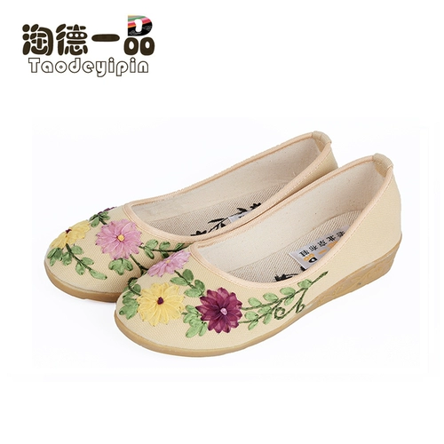 Новый Тао Дейин, старые туфли с тканями, цветы похожи на сельский ветер Джинвей Мей.