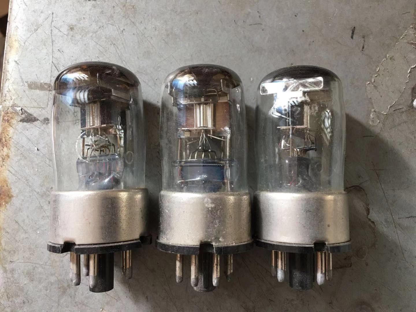 New Soviet 50's antique metal seat 6X6C vacuum tube replacement 6X6 6H6 6H6GT 6H6P spot