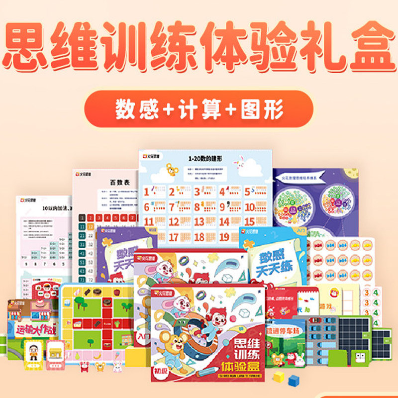 【逻辑思维直播课】计算数感图形空间提升逻辑思维训练学具礼盒