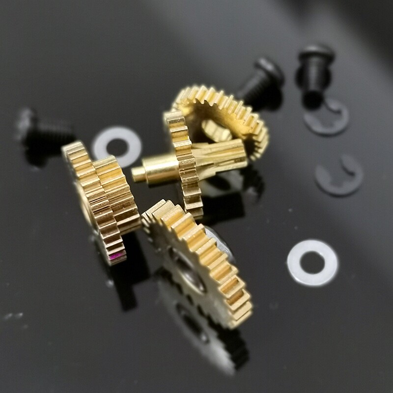 Brass gear rhyme rise 30 tone hand crank paper tape movement upgrade music box music box plastic gear repair accessories