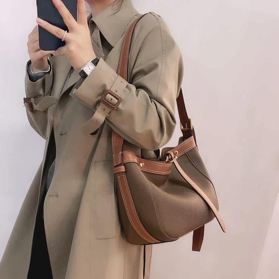 Special Bags Women 2021 Fall New Single Shoulder Sloped Satchel Large Capacity Superior Sense Foreign Pie with small crowdsourced light extravaganza