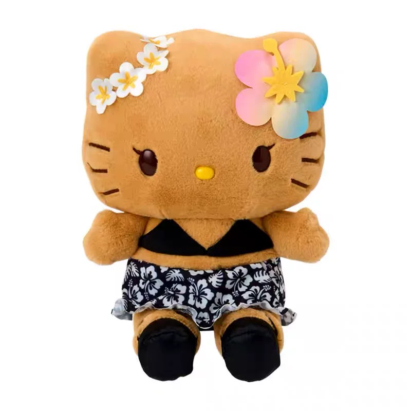 Предпродажа в августе, версия Санрио Гонконг, Hawaii, Black Skin Kitty, Melody, подвеска, кукла