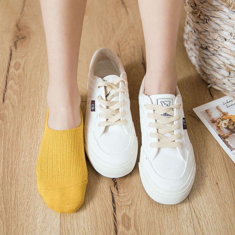 Đầy đủ 39 包邮 Mùa xuân và mùa hè vớ vớ nông miệng vô hình vớ tre kháng khuẩn lưới thoáng khí chống vớ vớ vớ nữ dễ thương