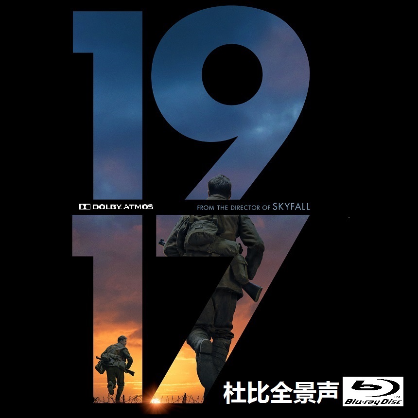 War Blockbuster 1917 Dolby Atmos Blu-ray HD 1080P 4K-UHD