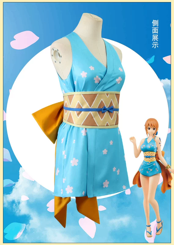 One Piece Wano Quốc Chương cos Nami kimono đồ ngủ thành viên Mũ Rơm trang phục hóa trang nữ Nhật Bản Yukata