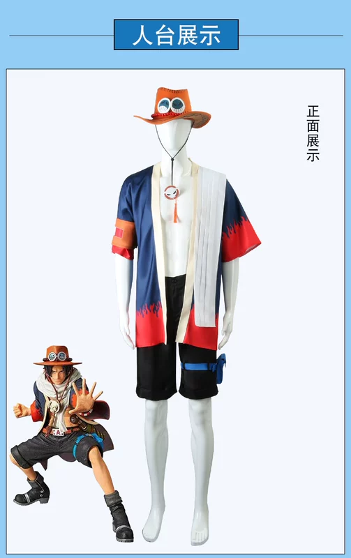 Trang phục Cosplay Phù Hợp Nắm Đấm Lửa Ace Vòng Tay Vòng Cổ Mũ Anime Hai Chiều Trang Phục Hóa Trang Nam Nữ Bộ Hoàn Chỉnh