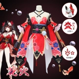 Коллапс звезда Dome Железнодорожный фейерверк косметный маска дурак 2D игра анимация косплей одежда женская парик