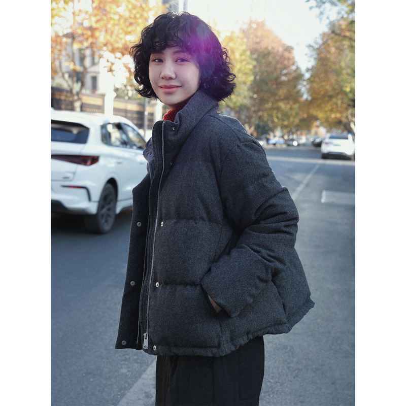 Clearance Sale Tt Designer [Rare and Exquisite] High-End White Goose down Jacket Women's Winter Wool Coat